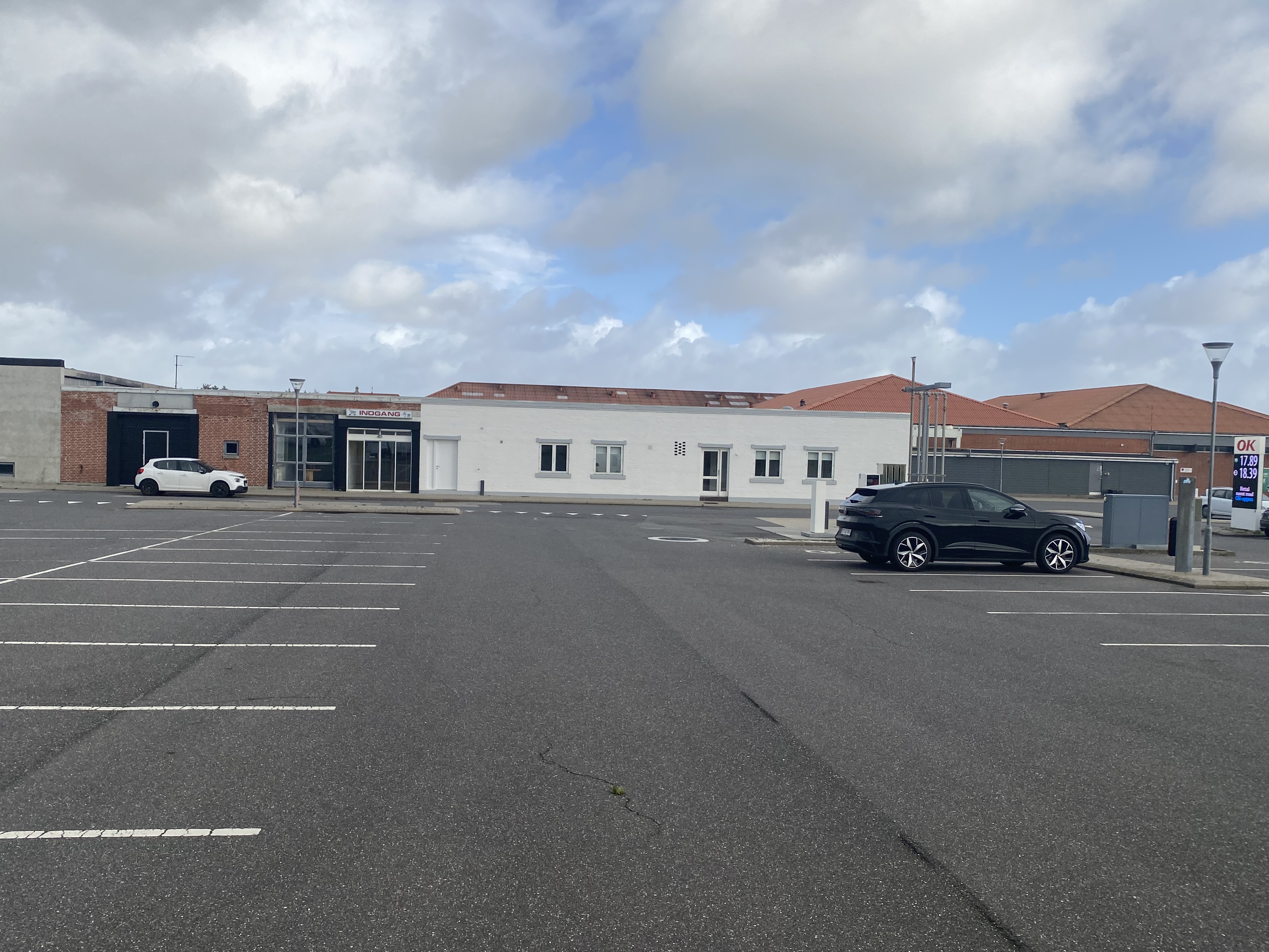 Kostenloser Stellplatz am Shopping Center Hanstholm